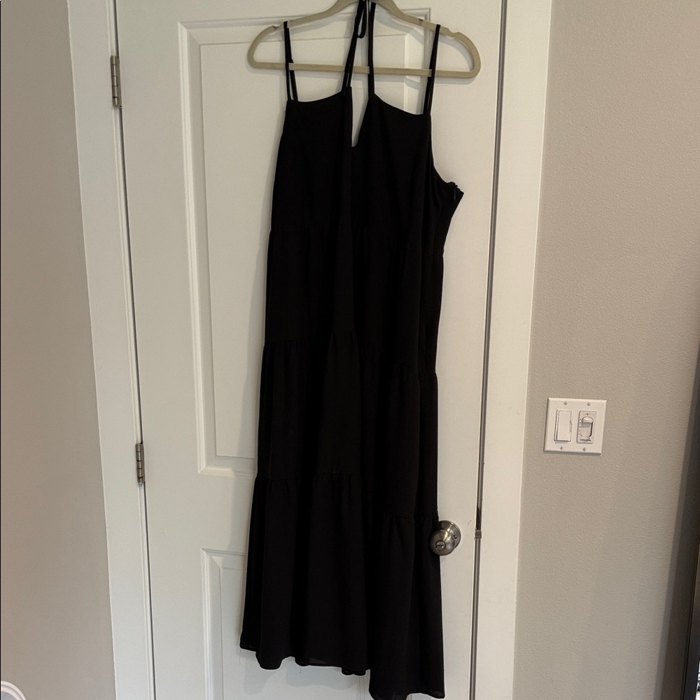 1. State Black Midi Dress